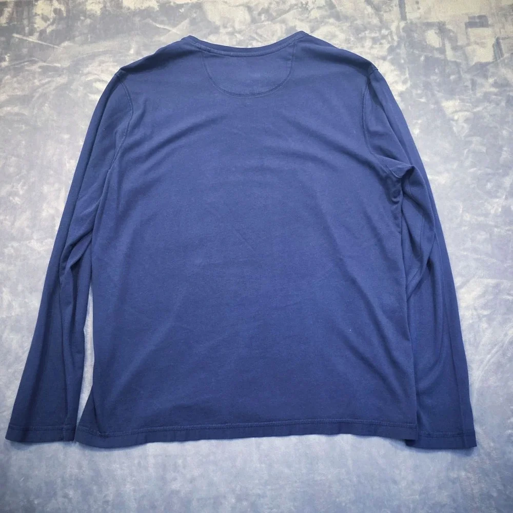 Tommy Bahama Men's Long Sleeve T-Shirt Size L Navy Dry Fit Workout - Picture 6 of 9